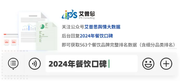 年榜：2024年中国餐饮品牌线PG麻将胡了模拟器艾普思指数｜